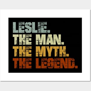 LESLIE The Man The Myth The Legend Posters and Art